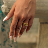 Multiple Quad Bar Sterling Silver Ring